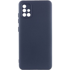 Чехол Silicone Cover Lakshmi Full Camera (A) для Samsung Galaxy A51 Синий / Midnight Blue