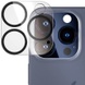 Защитное стекло на камеру Full Block (в упак.) для Apple iPhone 15 Pro (6.1") / 15 Pro Max (6.7") Прозрачный с черной окантовкой