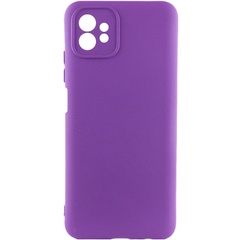 Чехол Silicone Cover Lakshmi Full Camera (A) для Motorola Moto G32 Фиолетовый / Purple