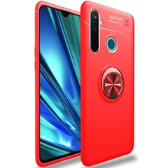 TPU чехол Deen ColorRing под магнитный держатель (opp) для Samsung Galaxy A50 (A505F) / A50s / A30s Красный / Красный