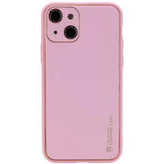 Кожаный чехол Xshield для Apple iPhone 14 (6.1") Розовый / Pink