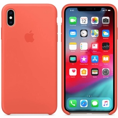 Чехол Silicone Case (AA) для Apple iPhone X (5.8") / XS (5.8") Оранжевый / Nectraine