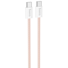 Дата кабель Hoco X104 Source 60W Type-C to Type-C (2m), Pink