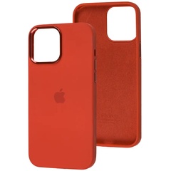 Чехол Silicone Case Metal Buttons (AA) для Apple iPhone 13 Pro Max (6.7") Красный / Red