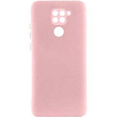 Чехол TPU GETMAN Liquid Silk Full Camera для Xiaomi Redmi Note 9 / Redmi 10X Розовый / Pink