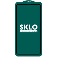 Защитное стекло SKLO 5D (full glue) (тех.пак) для Apple iPhone 13 / 13 Pro / 14 (6.1") Черный