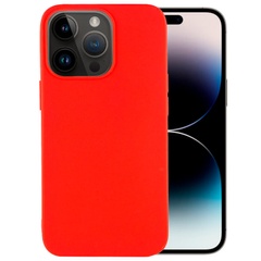 Силиконовый чехол Candy для Apple iPhone 14 Pro (6.1") Красный