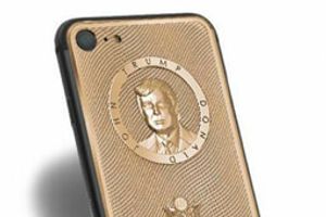 Выпущен золотой iPhone 7 с портретом нового президента США