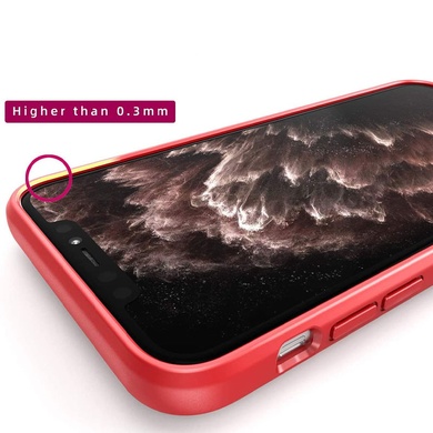 TPU+PC чохол Deen CrystalRing for Magnet (opp) для Apple iPhone 12 Pro / 12 (6.1"), Бесцветный / Красный