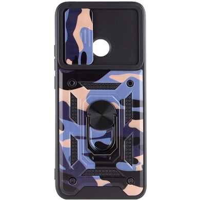 Ударопрочный чехол Camshield Serge Ring Camo для Xiaomi Redmi 10C Фиолетовый / Army Purple