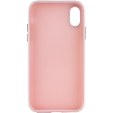 TPU чохол Bonbon Metal Style для Apple iPhone XS Max (6.5"), Рожевий / Light pink