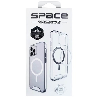 Чохол TPU Space Case with MagSafe для Apple iPhone 15 Plus (6.7"), Прозрачный