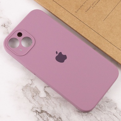 Чехол Silicone Case Full Camera Protective (AA) для Apple iPhone 15 Plus (6.7") Лиловый / Lilac Pride