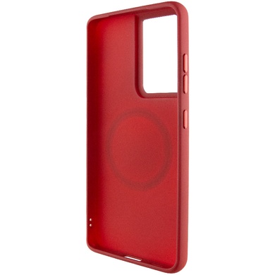 TPU чехол Bonbon Metal Style with MagSafe для Samsung Galaxy S24 Ultra Красный / Red