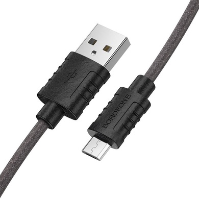 Дата кабель Borofone BX52 Airy USB to MicroUSB (1m), Чорний