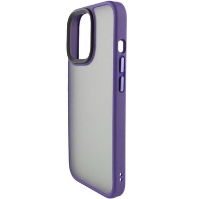 TPU+PC чехол Metal Buttons для Apple iPhone 14 Plus (6.7") Темно-Фиолетовый