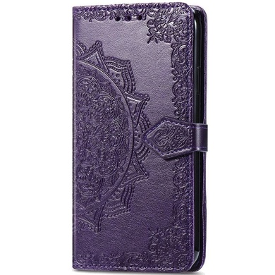 Кожаный чехол (книжка) Art Case с визитницей для Xiaomi Redmi 10A Фиолетовый