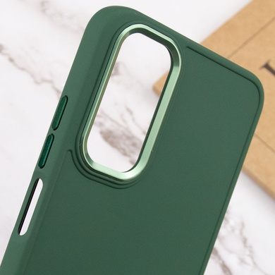 TPU чехол Bonbon Metal Style для Samsung Galaxy A54 5G Зеленый / Pine green