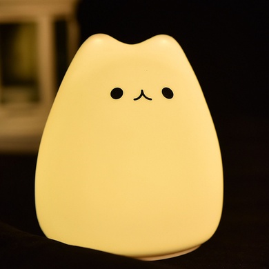 Нічний світильник Little Cat Silicone LED Light Multicolors, Design 01