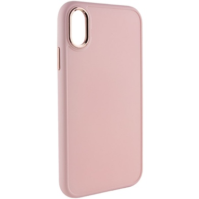 TPU чехол Bonbon Metal Style для Apple iPhone XS Max (6.5") Розовый / Light pink