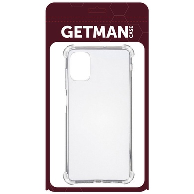 TPU чохол GETMAN Ease logo посилені кути для Samsung Galaxy A04s, Безбарвний (прозорий)