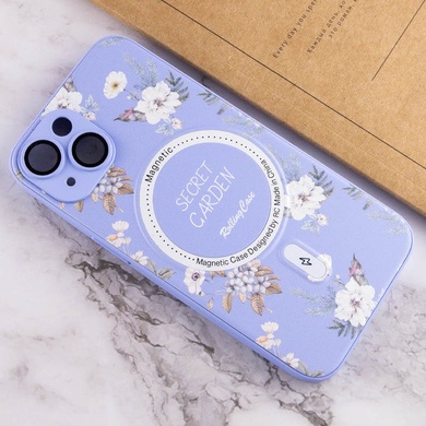 TPU+PC чохол Secret Garden with MagSafe для Apple iPhone 14 (6.1"), Lilac