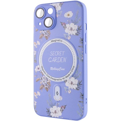 TPU+PC чохол Secret Garden with MagSafe для Apple iPhone 14 (6.1"), Lilac