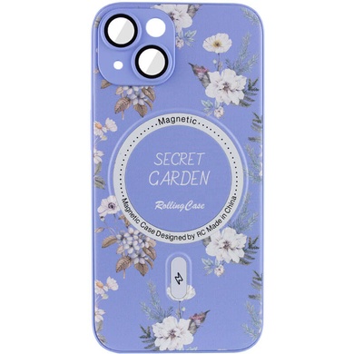 TPU+PC чохол Secret Garden with MagSafe для Apple iPhone 14 (6.1"), Lilac