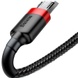 Дата кабель Baseus Cafule MicroUSB Cable 2.4A (0.5m) (CAMKLF-A) Красный / Черный