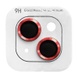 Захисне скло Metal Classic на камеру (в упак.) для Apple iPhone 15 (6.1") / 15 Plus (6.7"), Червоний / Red