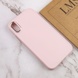 TPU чохол Bonbon Metal Style для Apple iPhone XS Max (6.5"), Рожевий / Light pink