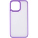 TPU+PC чохол Metal Buttons для Apple iPhone 14 Pro Max (6.7"), Фіолетовий