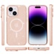 Чехол TPU Galaxy Sparkle (MagFit) для Apple iPhone 15 Plus (6.7") Gold+Glitter