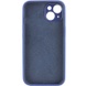 Чохол Silicone Case Full Camera Protective (AA) NO LOGO для Apple iPhone 14 (6.1"), Синий / Deep navy