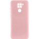 Чехол TPU GETMAN Liquid Silk Full Camera для Xiaomi Redmi Note 9 / Redmi 10X Розовый / Pink