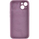 Чехол Silicone Case Full Camera Protective (AA) для Apple iPhone 15 Plus (6.7") Лиловый / Lilac Pride