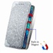 Кожаный чехол книжка GETMAN Mandala (PU) для Samsung Galaxy A02s Серый
