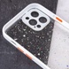 TPU чехол Spangle star с защитой камеры для Apple iPhone 13 Pro Max (6.7") Белый