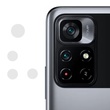 Гибкое защитное стекло 0.18mm на камеру (тех.пак) для Xiaomi Poco M4 Pro 5G Прозрачный