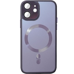 Чохол TPU+Glass Sapphire Midnight with MagSafe для Apple iPhone 14 (6.1"), Фиолетовый / Deep Purple