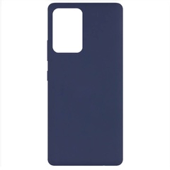 Чохол Silicone Cover Full without Logo (A) для Samsung Galaxy A72 4G / A72 5G, Синій / Midnight Blue
