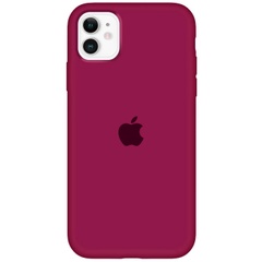 Чехол Silicone Case Full Protective (AA) для Apple iPhone 11 (6.1") Бордовый / Maroon