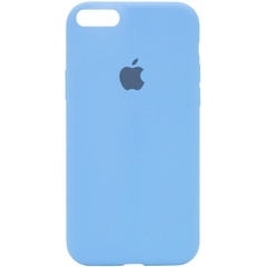 Чехол Silicone Case Full Protective (AA) для Apple iPhone 6/6s (4.7") Голубой / Cornflower