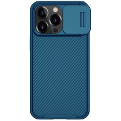 Карбоновая накладка Nillkin CamShield Pro Magnetic для Apple iPhone 13 Pro (6.1") Синий