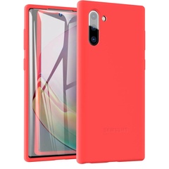 Чехол Silicone Cover Full Protective (AA) для Samsung Galaxy Note 10 Красный / Red