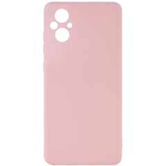 Силиконовый чехол Candy Full Camera для Xiaomi Poco M5 Розовый / Pink Sand