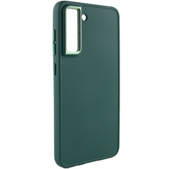 TPU чехол Bonbon Metal Style для Samsung Galaxy S24 Зеленый / Pine green