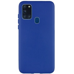 Силиконовый чехол Candy для Samsung Galaxy A21s Синий