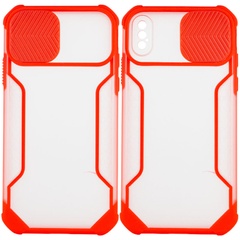 Чохол Camshield matte Ease TPU зі шторкою для Apple iPhone XS Max (6.5 "), Червоний