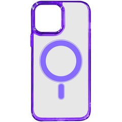 Чехол TPU Iris with MagSafe для Apple iPhone 13 Pro (6.1") Фиолетовый